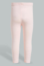 تنزيل الصورة على معرض الصور، Redtag-Pink-Solid-Legging-Leggings-Infant-Girls-3 to 24 Months