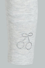 تنزيل الصورة على معرض الصور، Redtag-Light-Grey-Printed-Legging-Leggings-Infant-Girls-3 to 24 Months