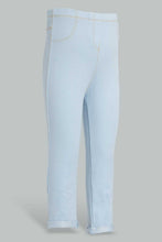 تنزيل الصورة على معرض الصور، Redtag-Lightwash-Knitted-Solid-Jegging-Jeggings-Infant-Girls-3 to 24 Months