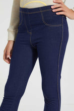 تنزيل الصورة على معرض الصور، Redtag-Indigo-Basic-Knit-Jegging-Jeggings-Girls-2 to 8 Years