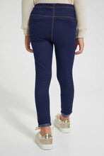 تنزيل الصورة على معرض الصور، Redtag-Indigo-Basic-Knit-Jegging-Jeggings-Girls-2 to 8 Years