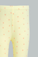 Load image into Gallery viewer, Redtag-Yellow-Printed-Legging-Leggings-Infant-Girls-3 to 24 Months