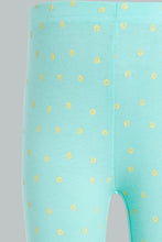Load image into Gallery viewer, Redtag-Mint-Printed-Legging-Leggings-Infant-Girls-3 to 24 Months