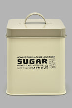 Load image into Gallery viewer, Redtag-Beige-Square-Sugar-Canister-Canisters-And-Jars-Home-Dining-
