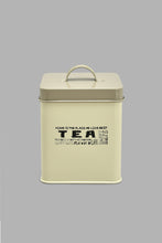 Load image into Gallery viewer, Redtag-Beige-Square-Tea-Canister-Canisters-And-Jars-Home-Dining-