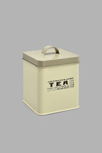 Load image into Gallery viewer, Redtag-Beige-Square-Tea-Canister-Canisters-And-Jars-Home-Dining-