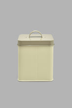 Load image into Gallery viewer, Redtag-Beige-Square-Tea-Canister-Canisters-And-Jars-Home-Dining-