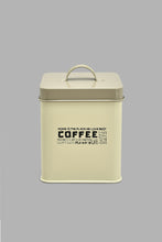 Load image into Gallery viewer, Redtag-Beige-Square-Coffee-Canister-Canisters-And-Jars-Home-Dining-