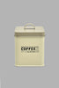 Redtag-Beige-Square-Coffee-Canister-Canisters-And-Jars-Home-Dining-