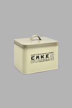 Load image into Gallery viewer, Redtag-Beige-Square-Cake-Canister-Canisters-And-Jars-Home-Dining-