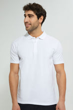 Load image into Gallery viewer, Redtag-White-Polo-T-Shirt-Polo-Shirts-Men's-