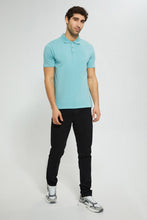 Load image into Gallery viewer, Redtag-Green-Polo-T-Shirt-Polo-Shirts-Men's-