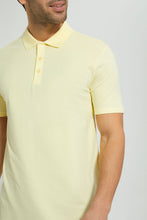 Load image into Gallery viewer, Redtag-Yellow-Polo-T-Shirt-Polo-Shirts-Men's-