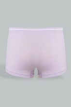 Load image into Gallery viewer, Redtag-White-And-Purple-Seamless-Boyleg-Brief-(Pack-of-2)-365,-Colour:Purple,-Colour:White,-ESS,-Filter:Senior-Girls-(9-to-14-Yrs),-GSR-Briefs,-New-In,-New-In-GSR,-Non-Sale,-Section:Kidswear-Senior-Girls-9 to 14 Years