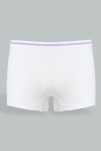 Load image into Gallery viewer, Redtag-White-And-Purple-Seamless-Boyleg-Brief-(Pack-of-2)-365,-Colour:Purple,-Colour:White,-ESS,-Filter:Senior-Girls-(9-to-14-Yrs),-GSR-Briefs,-New-In,-New-In-GSR,-Non-Sale,-Section:Kidswear-Senior-Girls-9 to 14 Years