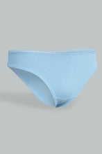 Load image into Gallery viewer, Redtag-White-And-Blue-Bikini-Brief-(Pack-of-2)-365,-Colour:Blue,-Colour:White,-ESS,-Filter:Senior-Girls-(9-to-14-Yrs),-GSR-Briefs,-New-In,-New-In-GSR,-Non-Sale,-Section:Kidswear-Senior-Girls-9 to 14 Years