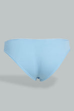 Load image into Gallery viewer, Redtag-White-And-Blue-Bikini-Brief-(Pack-of-2)-365,-Colour:Blue,-Colour:White,-ESS,-Filter:Senior-Girls-(9-to-14-Yrs),-GSR-Briefs,-New-In,-New-In-GSR,-Non-Sale,-Section:Kidswear-Senior-Girls-9 to 14 Years