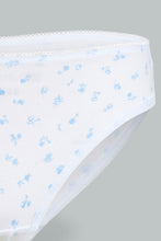 Load image into Gallery viewer, Redtag-White-And-Blue-Bikini-Brief-(Pack-of-2)-365,-Colour:Blue,-Colour:White,-ESS,-Filter:Senior-Girls-(9-to-14-Yrs),-GSR-Briefs,-New-In,-New-In-GSR,-Non-Sale,-Section:Kidswear-Senior-Girls-9 to 14 Years