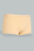 Load image into Gallery viewer, Redtag-White-And-Beige-Boyleg-Brief-(Pack-of-2)-365,-Colour:Beige,-Colour:White,-ESS,-Filter:Senior-Girls-(9-to-14-Yrs),-GSR-Briefs,-New-In,-New-In-GSR,-Non-Sale,-Section:Kidswear-Senior-Girls-9 to 14 Years