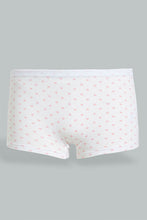 Load image into Gallery viewer, Redtag-White-And-Beige-Boyleg-Brief-(Pack-of-2)-365,-Colour:Beige,-Colour:White,-ESS,-Filter:Senior-Girls-(9-to-14-Yrs),-GSR-Briefs,-New-In,-New-In-GSR,-Non-Sale,-Section:Kidswear-Senior-Girls-9 to 14 Years