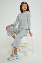 Load image into Gallery viewer, Redtag-Grey-Melange-Highneck-Brushed-Sets-Jog-Sets--