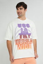 Load image into Gallery viewer, Redtag-White-Loungewear-T-Shirt-Loungewear-Men's-