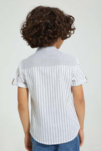 تنزيل الصورة على معرض الصور، Redtag-White-Tiger-Print--Short-Sleeve-Shirt-Casual-Shirts-Boys-2 to 8 Years