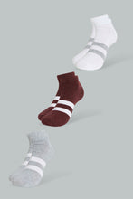 Load image into Gallery viewer, Redtag-Assorted-Colors-3Pk-Men'S-Ankle-Socks-Ankle-Length-Men's-