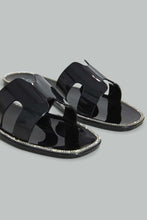 Load image into Gallery viewer, Black Jelly Embellished Mule
