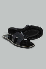 Load image into Gallery viewer, Black Jelly Embellished Mule
