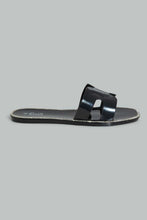 Load image into Gallery viewer, Black Jelly Embellished Mule