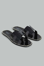 Load image into Gallery viewer, Black Jelly Embellished Mule