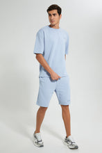 تنزيل الصورة على معرض الصور، Redtag-Blue-Loungewear-Shorts-Loungewear-Men's-