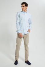 Load image into Gallery viewer, Redtag-Sky-Blue-Printed-Oxford-Shirt-Casual-Shirts-Men's-