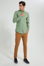 Load image into Gallery viewer, Redtag-Green-Printed-Oxford-Shirt-Casual-Shirts-Men's-