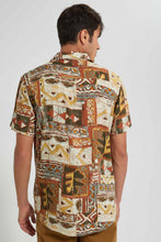 تنزيل الصورة على معرض الصور، Redtag-Beige-Printed-Shirt-Casual-Shirts-Men's-