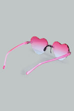 تنزيل الصورة على معرض الصور، Redtag-Pink-Heart-Shape-Sunglasses-For-Girls-Colour:Pink,-Filter:Girls-Accessories,-GIR-Sunglasses,-New-In,-New-In-GIR-ACC,-Non-Sale,-S22A-Girls-