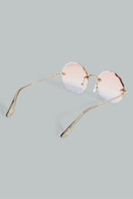 تنزيل الصورة على معرض الصور، Redtag-Gold-Round-Sunglasses-For-Girls-Colour:Gold,-Filter:Girls-Accessories,-GIR-Sunglasses,-New-In,-New-In-GIR-ACC,-Non-Sale,-S22A-Girls-