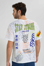 تنزيل الصورة على معرض الصور، Redtag-White-Printed-T-Shirt-Colour:White,-Filter:Men's-Clothing,-Men-T-Shirts,-New-In,-New-In-Men,-Non-Sale,-S22B,-Section:Men-Men's-