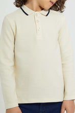 تنزيل الصورة على معرض الصور، Redtag-Stone-Ottoman-Long-Sleeve-Polo-Shirt-Polo-Shirts-Boys-2 to 8 Years