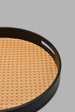 تنزيل الصورة على معرض الصور، Redtag-Brown-Round-Tray-Trays-Home-Dining-