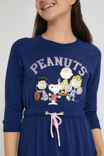 تنزيل الصورة على معرض الصور، Redtag-Navy-Peanuts-Dress-Dresses-Senior-Girls-9 to 14 Years