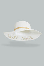 تنزيل الصورة على معرض الصور، Redtag-White-Printed-Embellished-Hat-Hats-Women-