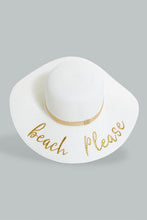 تنزيل الصورة على معرض الصور، Redtag-White-Printed-Embellished-Hat-Hats-Women-