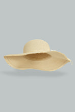 تنزيل الصورة على معرض الصور، Redtag-Beige-Floral-Embellished-Hat-Hats-Women-
