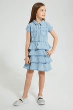 تنزيل الصورة على معرض الصور، Redtag-Denim-Shirt-Dress-Colour:Denim,-Filter:Girls-(2-to-8-Yrs),-Girls-Dresses,-New-In,-New-In-GIR,-Non-Sale,-S22B,-Section:Kidswear-Girls-2 to 8 Years