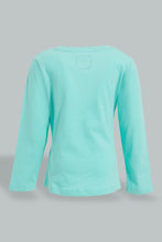 تنزيل الصورة على معرض الصور، Redtag-Mint-Printed-Long-Sleeve-Graphic-T-Shirt-All-Over-Prints-Infant-Girls-3 to 24 Months
