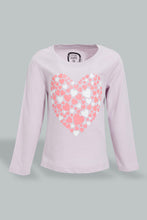 تنزيل الصورة على معرض الصور، Redtag-Lilac-Long-Sleeve-Graphic-T-Shirt-Graphic-Prints-Infant-Girls-3 to 24 Months