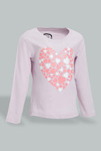 تنزيل الصورة على معرض الصور، Redtag-Lilac-Long-Sleeve-Graphic-T-Shirt-Graphic-Prints-Infant-Girls-3 to 24 Months