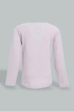 تنزيل الصورة على معرض الصور، Redtag-Lilac-Long-Sleeve-Graphic-T-Shirt-Graphic-Prints-Infant-Girls-3 to 24 Months